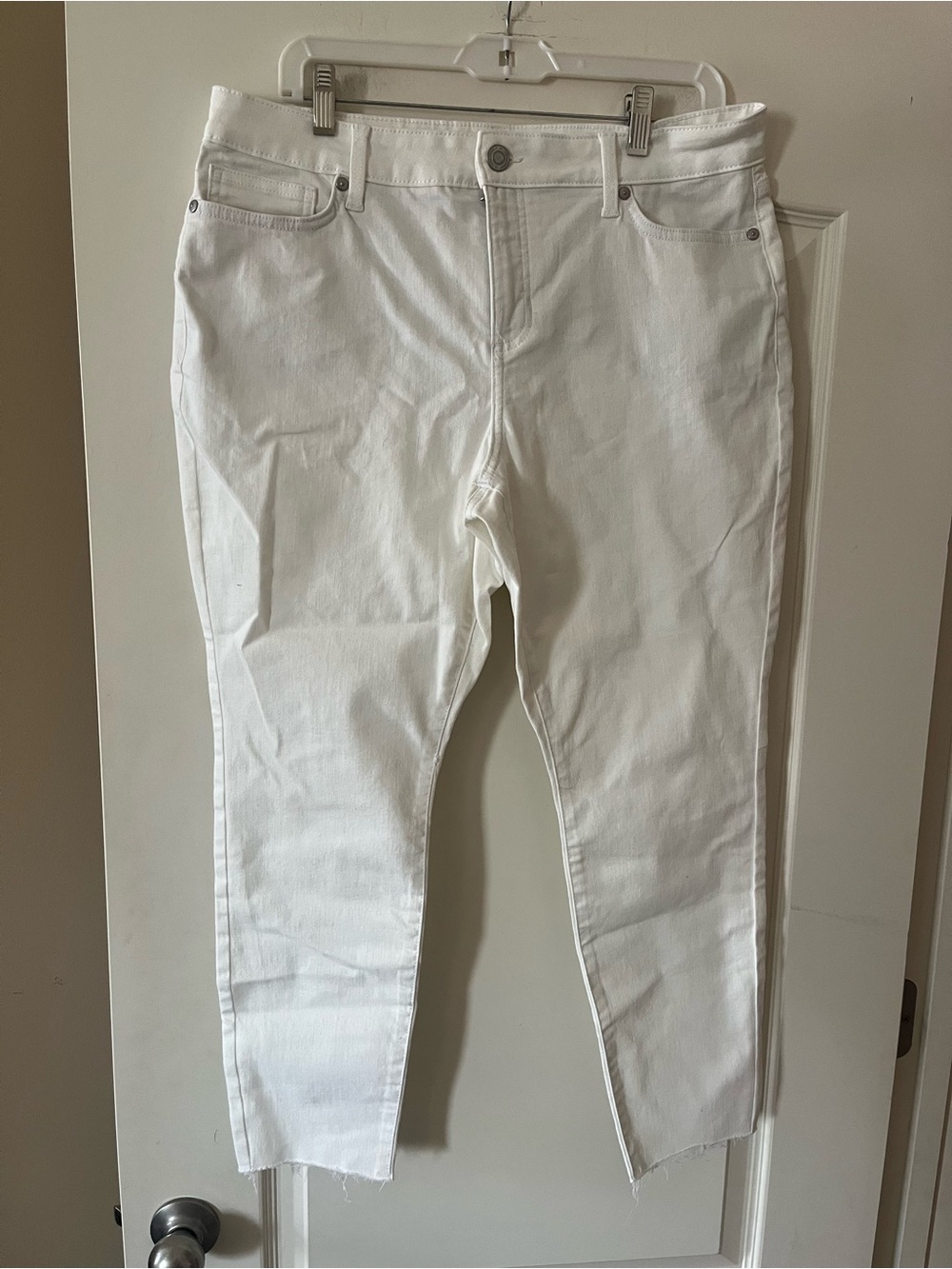 Lauren Conrad White Women's Skinny Stretch Jeans Ankle Size 16P